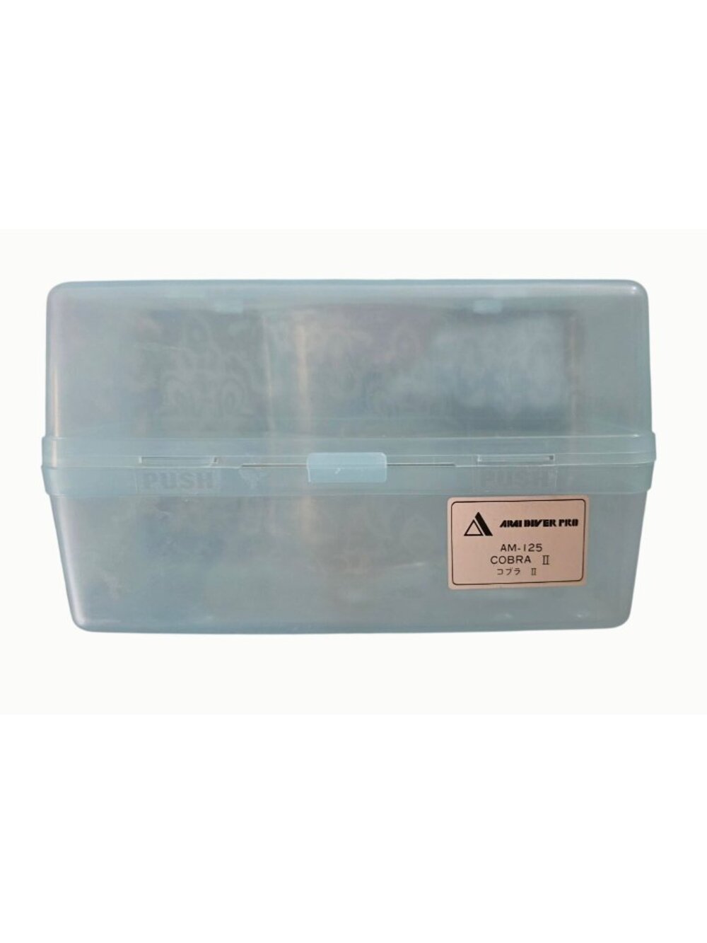 Adventure Pro AM-L125 Cobra II Snorkel Mask Carry Storage Case Blue Hard Plastic